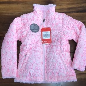 Girls Pink NORTH FACE Coat  REVERSIBLE